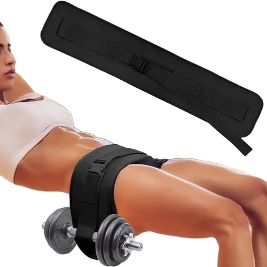 Hip Thrust Belt for Squats Glute Bridges Multi-Functional Yoga Belt Anti-Slip Padding Glute Workout Home Gym Fitness Equipment