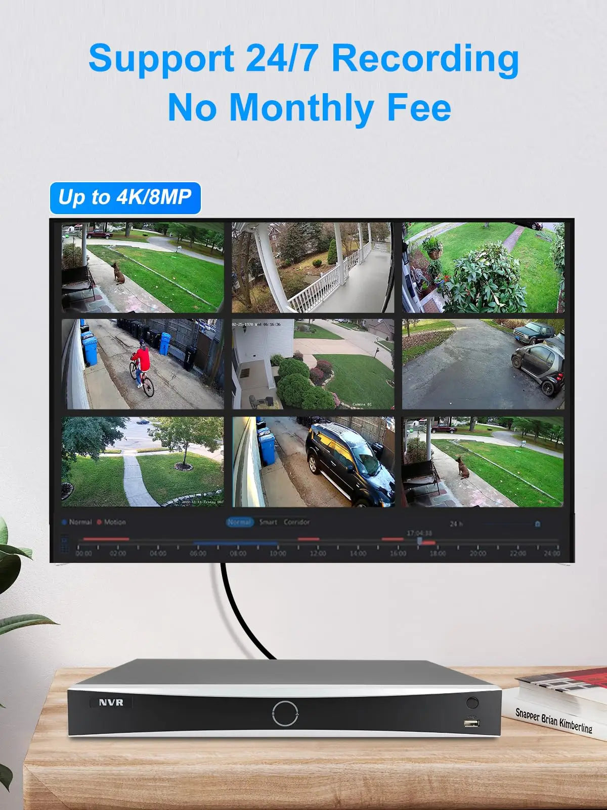 Anpviz 12MP 32CH PoE NVR DS-7632NXI-K2/16P 16 Port  Network Video Recorder up to 20TB HDD 24/7 Recording  Security Camera System