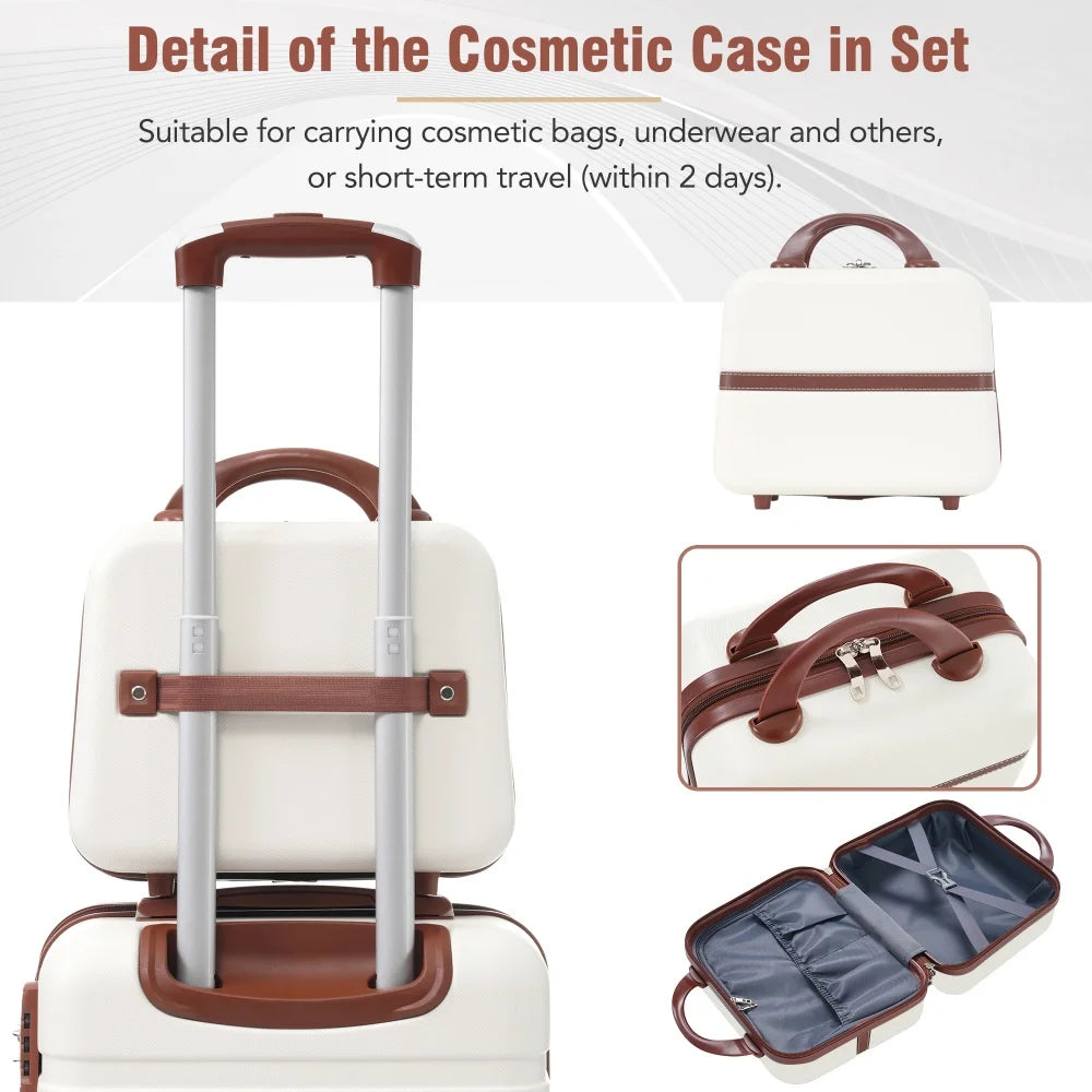 20/28Inch 3 Piece Hardshell Luggage Set Spinner Suitcases with Cosmetic Case TSA Lock Expandable Travel Suitcase Rolling Luggage