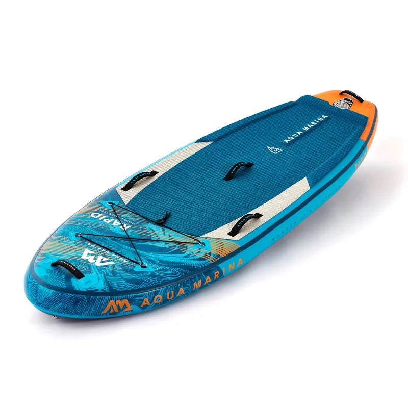 2022 RAPID AQUA MARINA surf board 289*84*15cm inflatable sup board stand up paddle board surf kayak sport stream white river