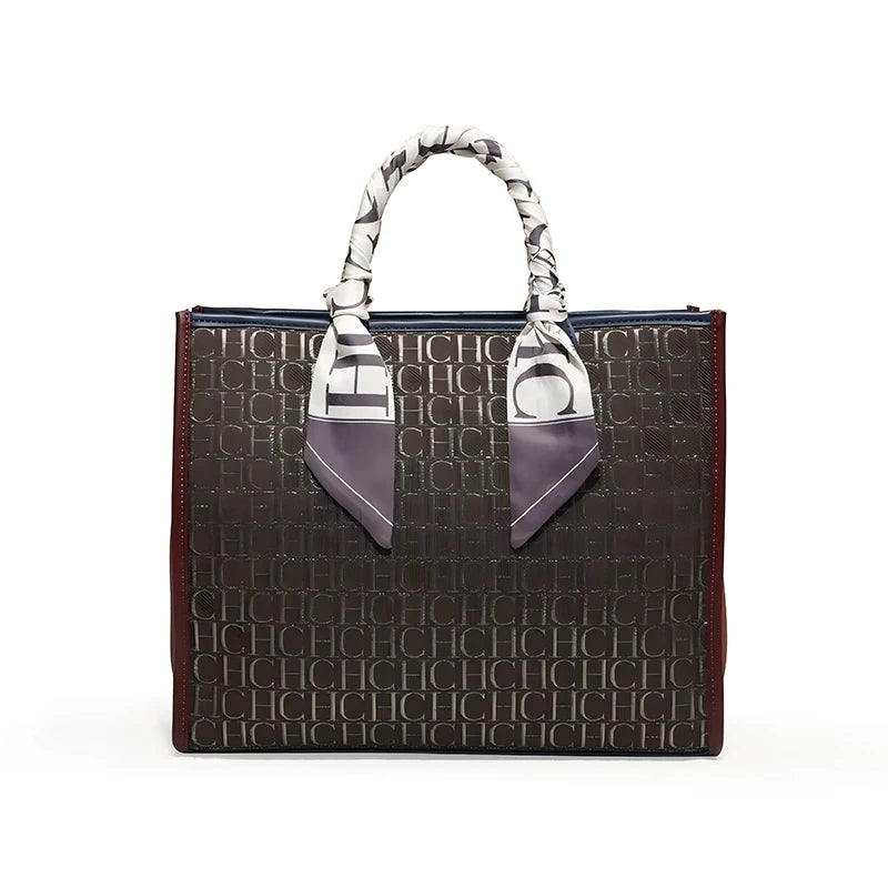 CH-Large Capacity Handbag for Women High-quality Square Shoulder Bag VersatileDaily Travel New Shopping Bag