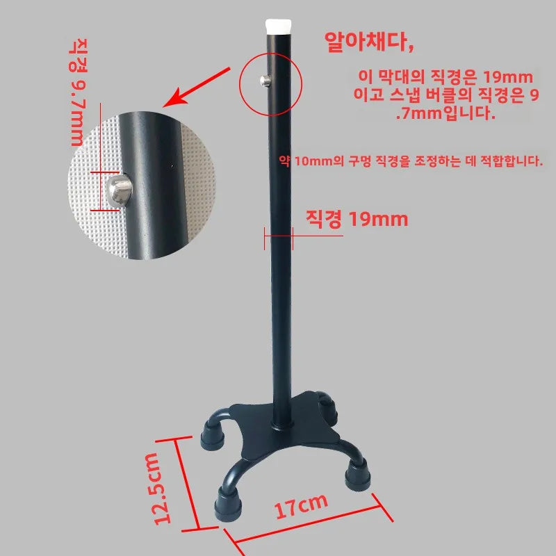 Adjustable Length Anti-Slip Four-Legged Cane Accessories Lightweight Trekking Poles Handheld Canes Outdoor Camping Travel Sup...