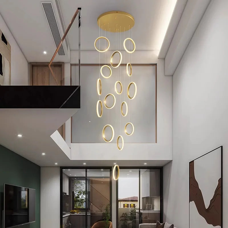 Modern home decor ring led lights pendant light lamps for living room Chandeliers for dining room hanging light indoor lighting