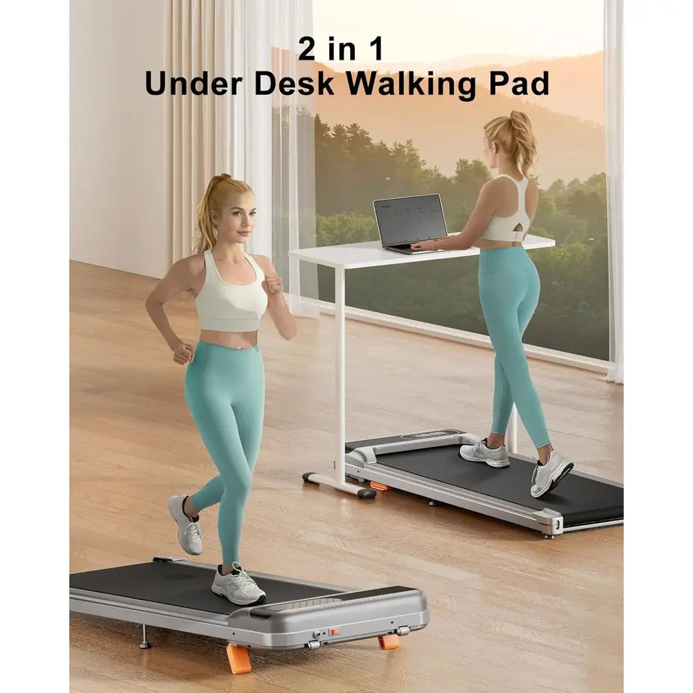 Portable 2.5HP Home Office Treadmill with Incline, 265 lbs Capacity, Remote, LED Display
