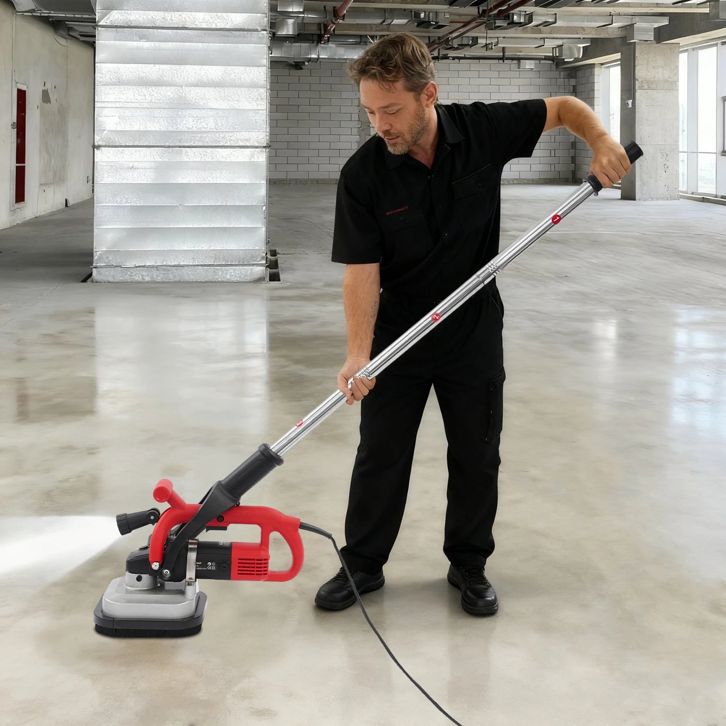 Angle Grinders 4-Head Concrete Floor Grinder Concrete Floor Polisher Concrete Surface Grinding Machine With Extension Rod 3800W