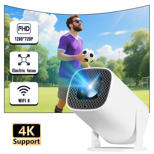 P30PRO Home Theater Projector Android 11 WIFI 6 Native 720P With Speakers Portable Cinema Outdoor Projector Updated HY300