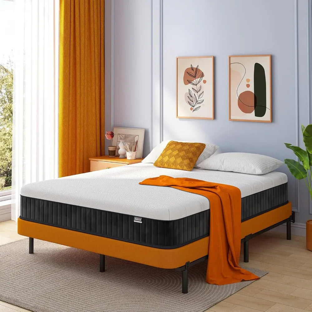 Double Mattress, 12 Inch Memory Foam Full Size Mattress, Full Bed in a Box Pressure Relief & Firm