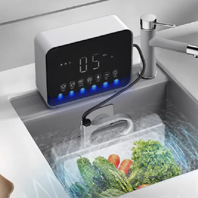 Ultrasonic Dishwasher Household Small Automatic Desktop Dishwasher Sink Installation-free Fruit And Vegetable Cleaning Machine