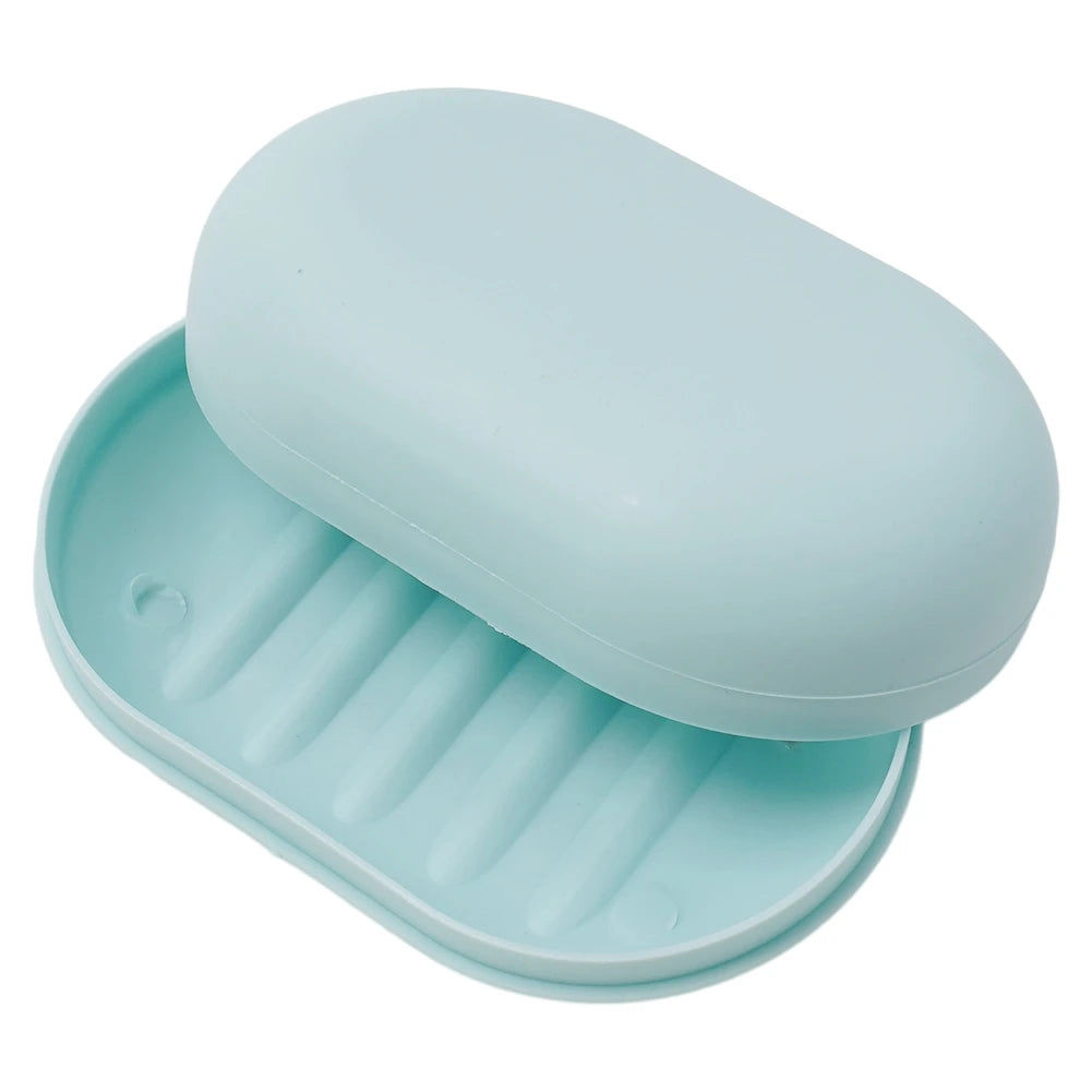 Bathroom Soap Dish Box Drain Box Fashion 11.2*7.5*3.8 Case Holder Container PP Material Portable Sealed Shower