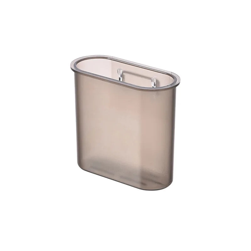 Bathroom Wall Mounted transparent cosmetic storage box Washing table free punching toothbrush toothpaste box debris storage box
