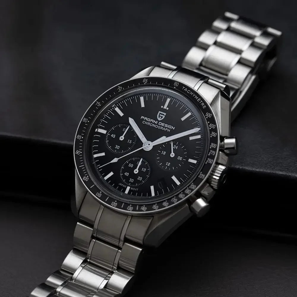 PAGANI DESIGN 2025 New Men's Watches Top Luxury Quartz Watch For Men Auto Date Speed Chronograph AR Sapphire Mirror Wrist watch