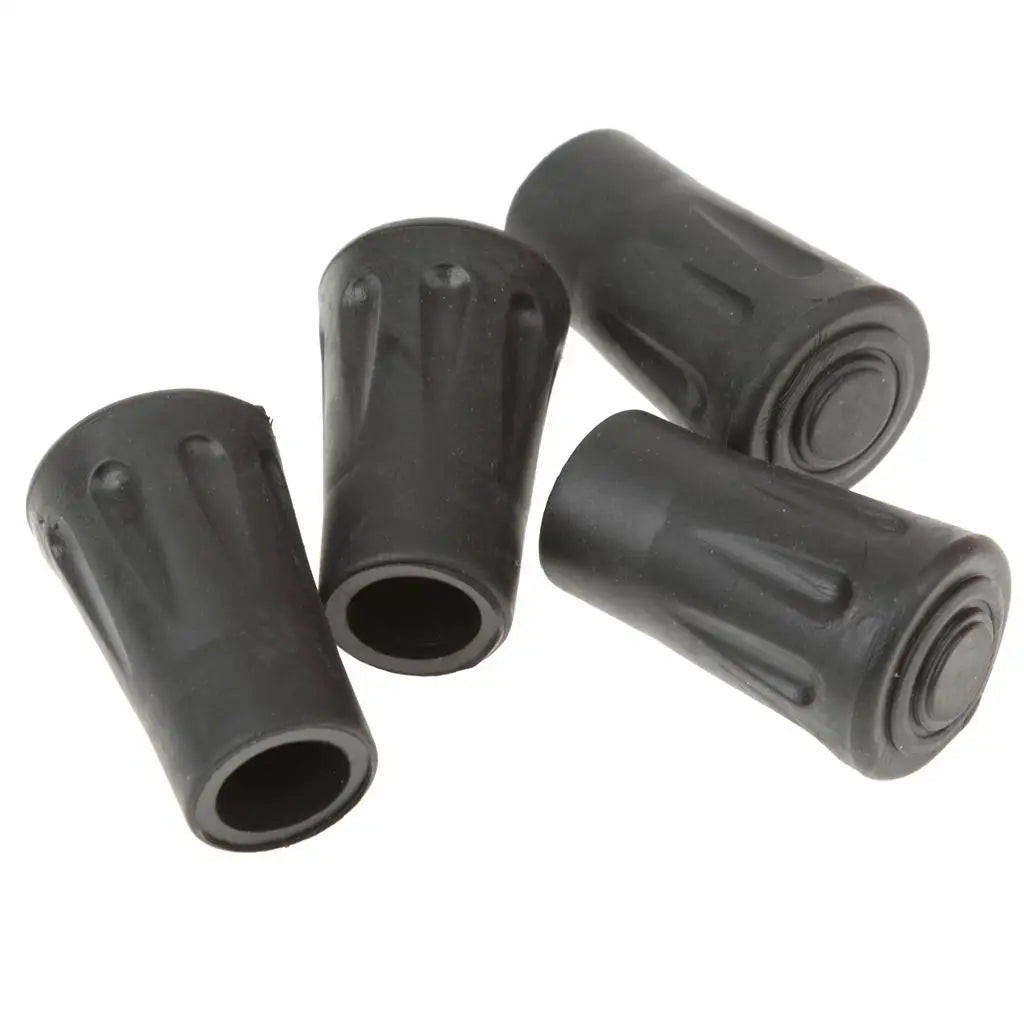 4 Packs Trekking pole Hiking pole tip Walking stick tips 4cm Black