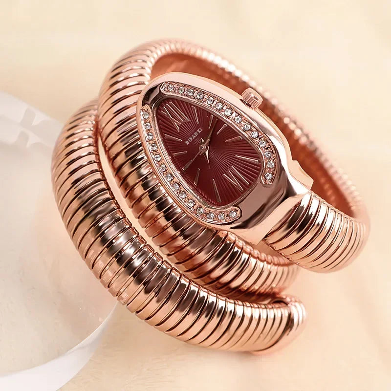 High-quality Luxury Women Quartz Watch Bracelet Stainless Steel Wristwatch Fashion Gold Ladies Watches Clock Relógio Feminino