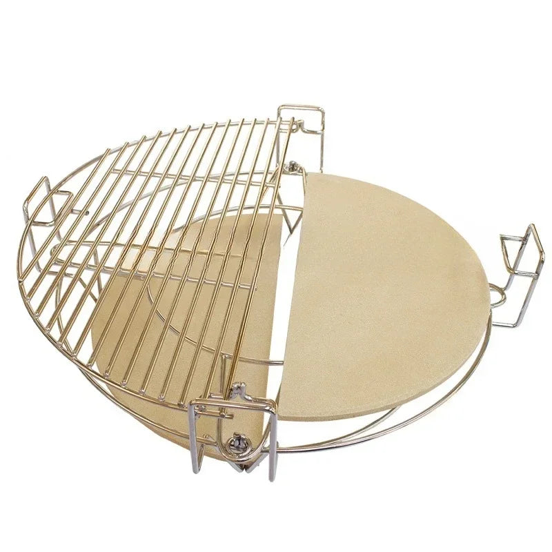 Divide and Conquer Cooking System for 18 Inch Round Kamado BBQ Grill Accessories