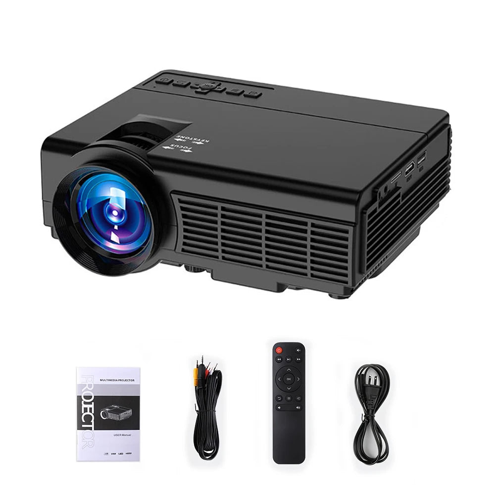 4k Portable Projector 1920*1080P HD Resolution Intelligent Control 5G WiFi BT5.0 Home Theater Outdoor Movie LED Projector