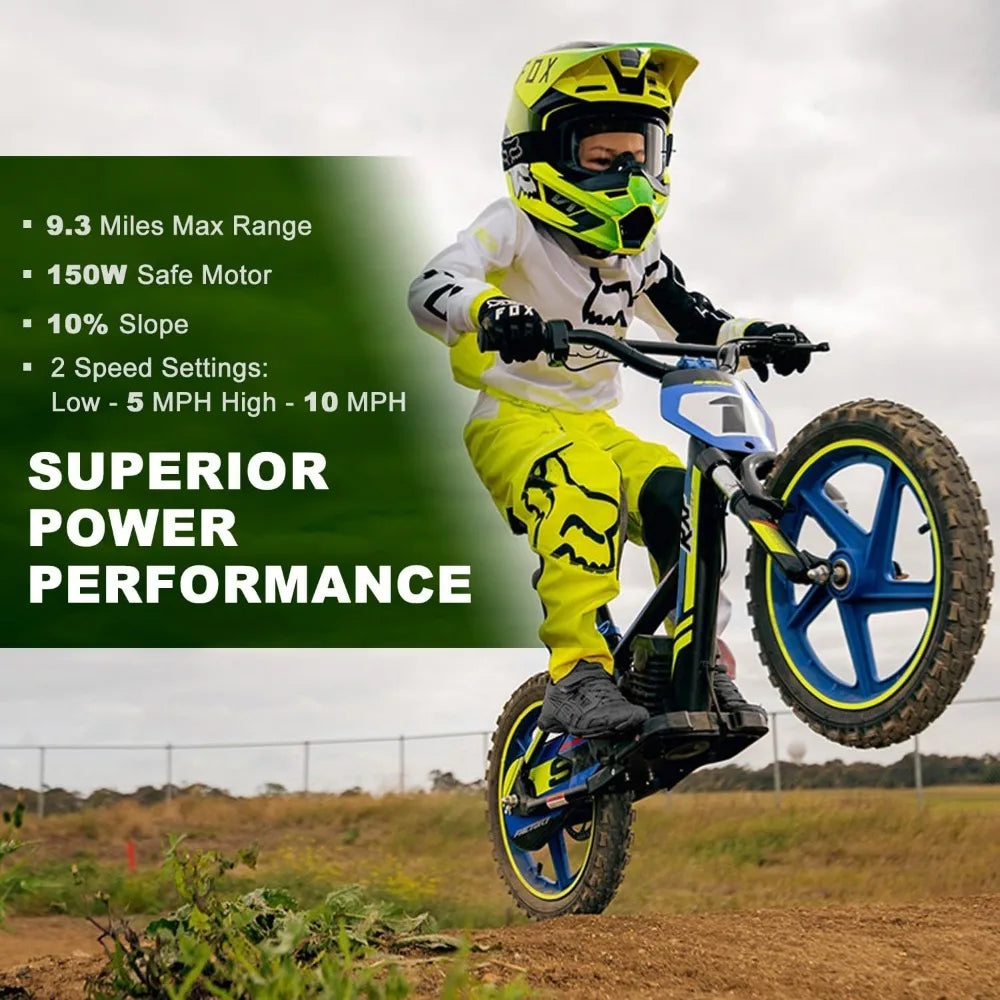 Electric Dirt Bike for Kids, 170/340W Electric Motorcycle Up to 10/12MPH,Electric Balance Bike for Ages 3-6/5-12