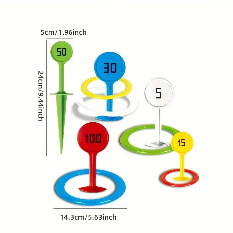 Outdoor Toss Ring -Durable PVC Throwing Games Beach Lawn Giant Floating Rings Team-Building Activity Gear Adults/Kids