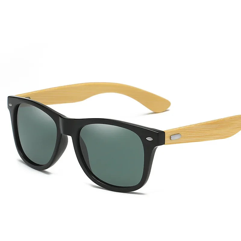 Wood Bamboo Sunglasses Men Women Classic Non-Polarized UV400 Vintage Driving Sun Glasses Black Fishing Eyewear UV400 Eyeglasses