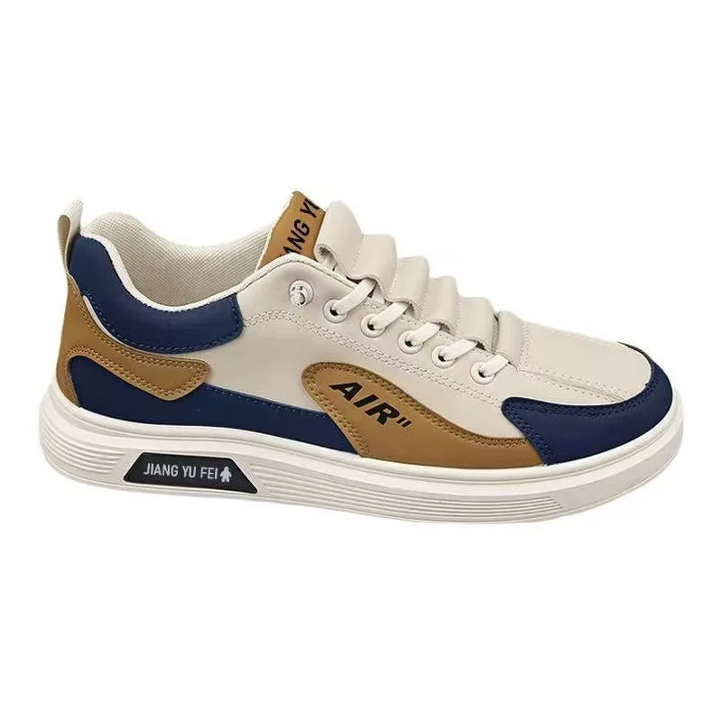 2025 new men's shoes with low top leather, fashionable and trendy running and sports, one foot casual shoes, and trendy shoes