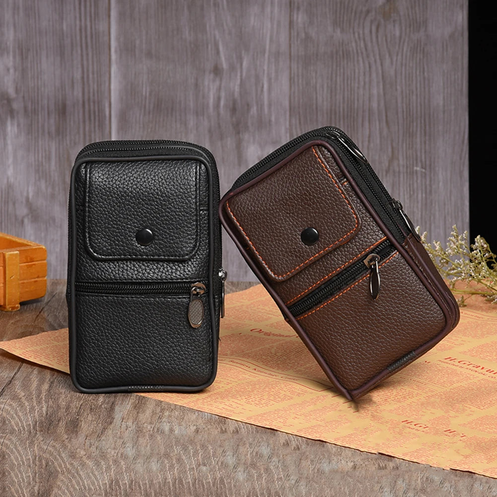 Men Belt Bum Pouch Multifunctional Waist Fanny Pack Casual Shoulder Bag Belt Bum Pouch Outdoor Purse Camping Hunting Bag