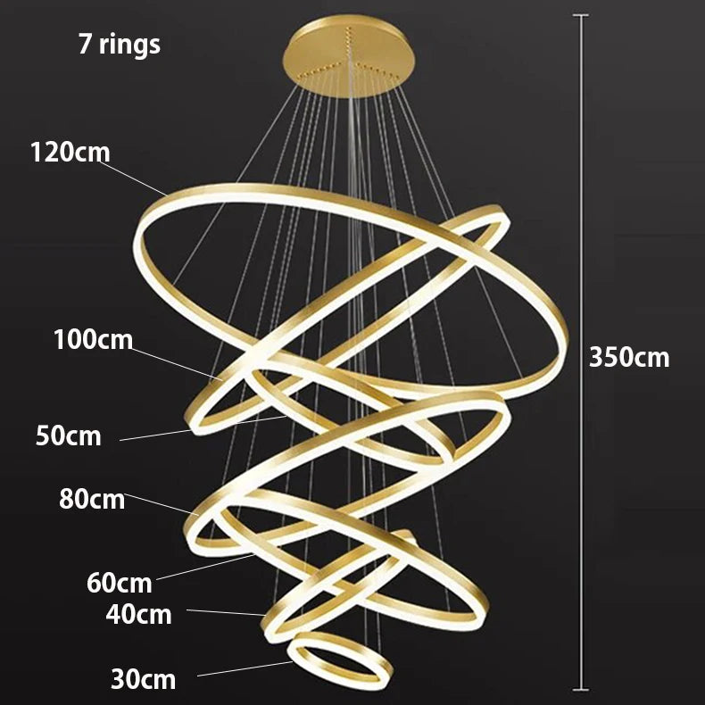 Nordic home decoration, stair chandelier, living room and dining room Pendant lights, ceiling light, indoor lighting