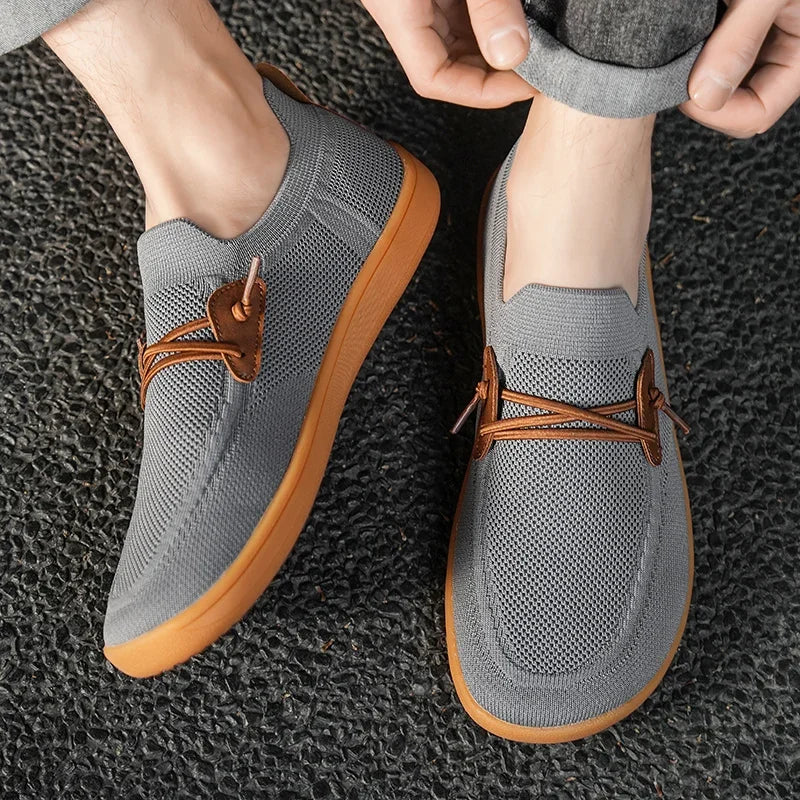 Men's One Foot Walking Shoe Wide Foot Non Slip Running Shoes Breathable Fitness Shoes Lightweight Fitness Sports Shoes Tennis