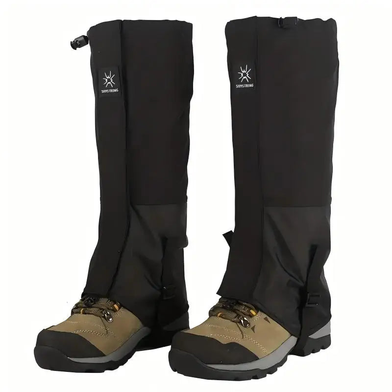 aterproof Hiking Gaiters,Snow Boot Gaiters with Rubber Foot Strap,Lightweight and Adjustable,for Men and Women Hiking,Skiing