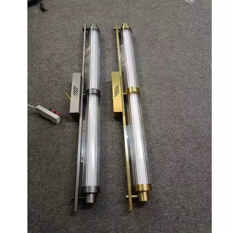 Long Glass Wall Lamp Indoor Decorative Modern LED for Bedroom Bedside Living Study Room Corridor Home Lights Lighting