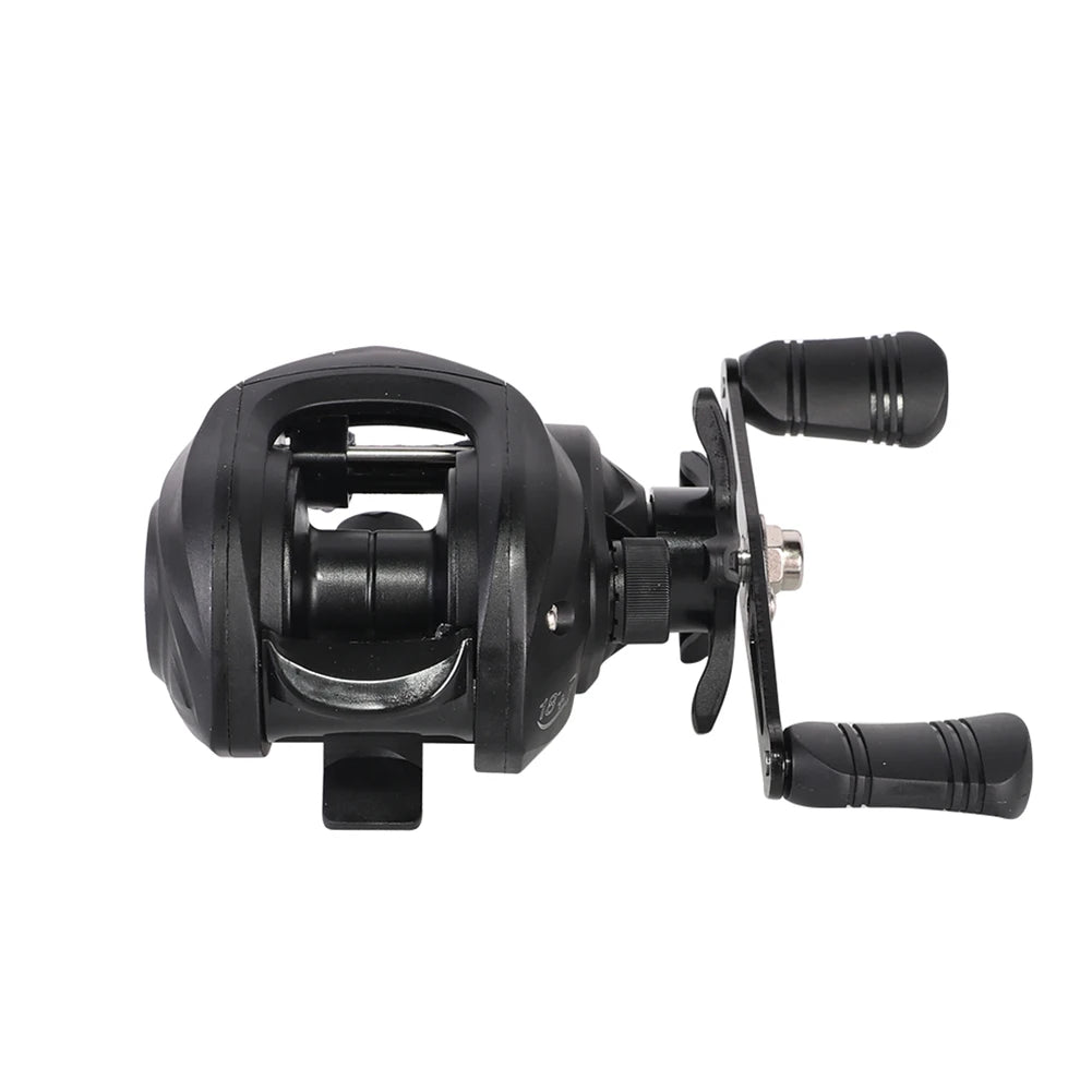 Fishing Wheel 7.2/1 Gear Ratio Baitcasting Reel Metal Max Drag 10kg Saltwater Freshwater 18+1BB for Beginners Fishing Accessory