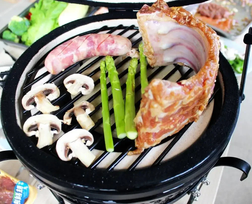 Auplex Factory Direct Sales Kitchen Smoker Barbecue 13 To 29 Inch Outdoor Ceramic Asador Kamado Charcoal Grills Bbq