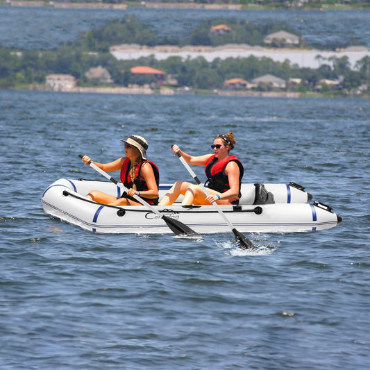 Camping Survivals 10ft PVC 330kg  Water Adult Assault Boat Off-White