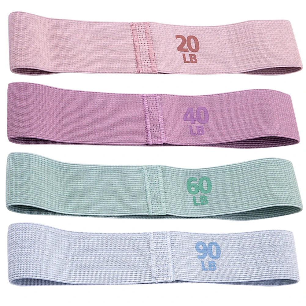 Stretch Fitness Strips Anti-Slip Pilates Hip Circle Portable Glute Thigh Elastic Bands Yoga Gym Equipment