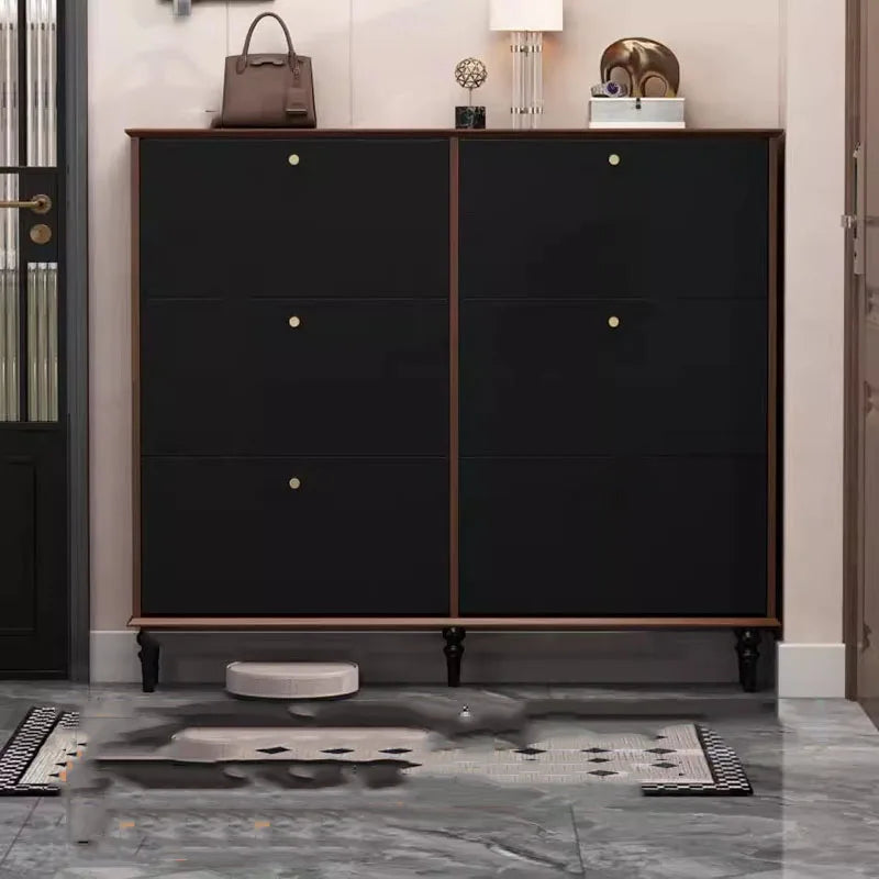 Vertical Storage Shoe Cabinet Organizer Mobile Living Room Shoe Shelf Wooden College Dorm Essentials Gabinete Hotel Furniture