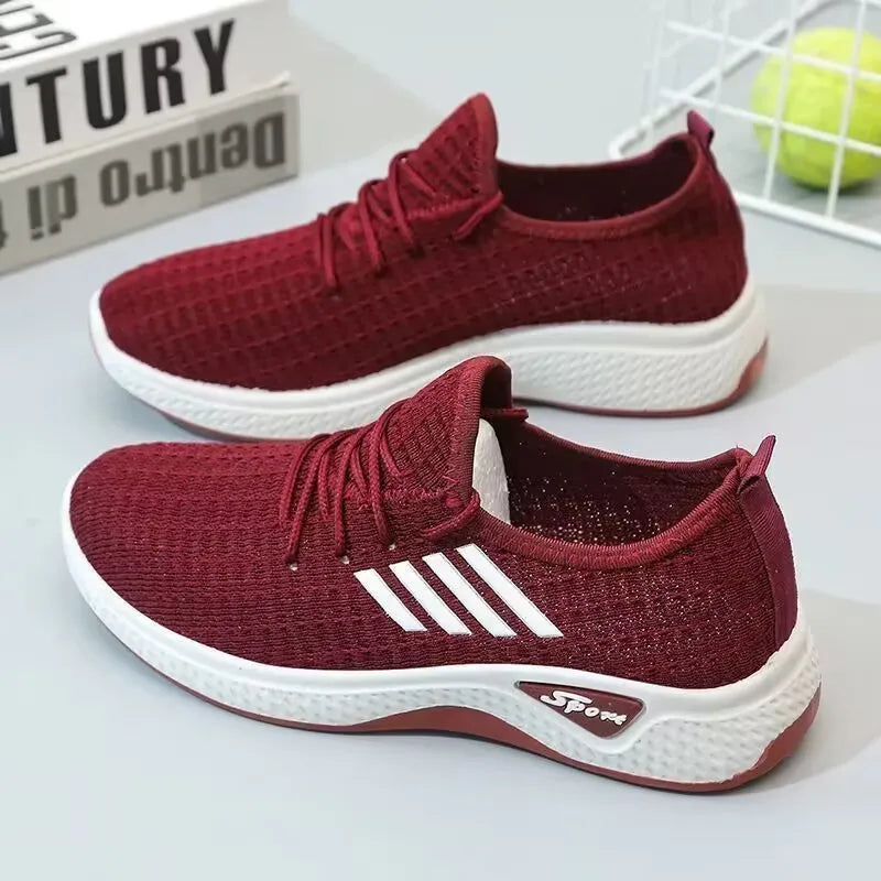 Comfortable Coconut Women's Casual Sports Shoes, Lightweight Breathable Soft-Soled Mesh Fashionable womens shoes women shoes