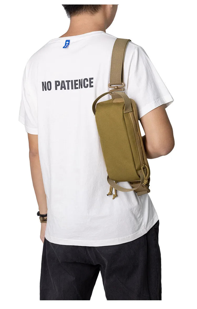 Men Tactical Molle Sling Chest Pack Daypack Backpack Small Military Shoulder Bag Outdoor Nylon Military Fishing Bag