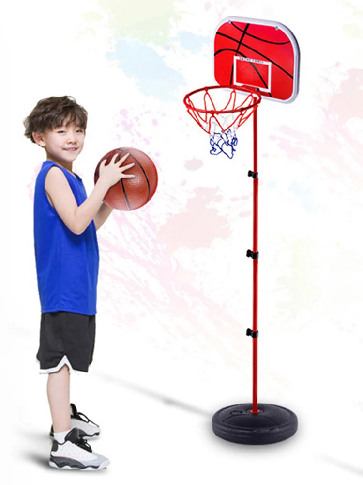 Basketball Hoop with Ball and Pump Mini Basketball Hoop Adjustable Basketball System Indoor Outdoor Play for Kids