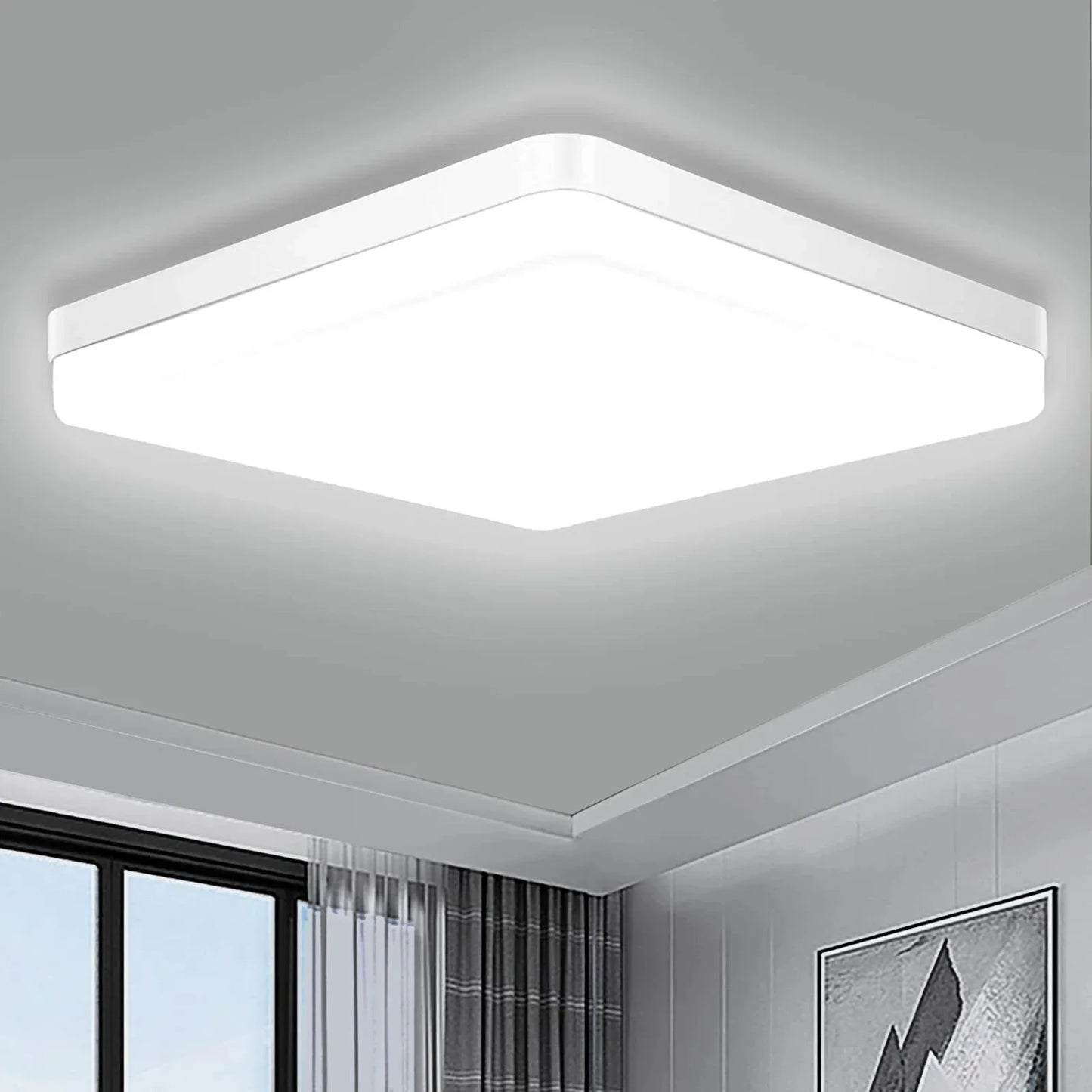 IRALAN Square LED Ceiling Light Bedroom 48W 36W 24W 18W Home Decoration Ceiling Light Kitchen Modern Indoor Lighting Fixture