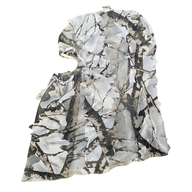 Camouflage Leafy Hat 3D Full Face Mask Headwear Camo Hunter Hunting Accessories Camping Hunting Tactical Cap Hunting Equipment