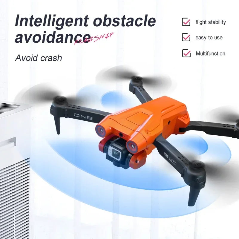 I3 PRO Drone Obstacle Avoidance Professional Aerial Photography4K Dual Camera Optical Flow Positioning150° Electrical Adjustment