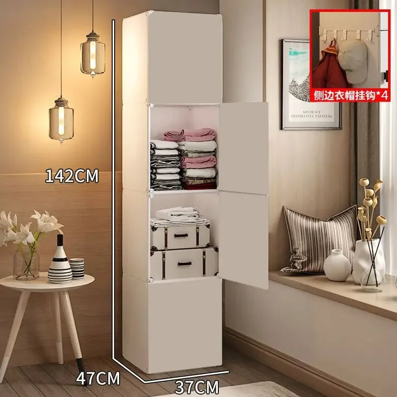 Storage Organizer Closet Partitions Cupboard Bedroom Clothes Wardrobe Shelf Foldable Living Room Guarda Roupa Salon Furniture