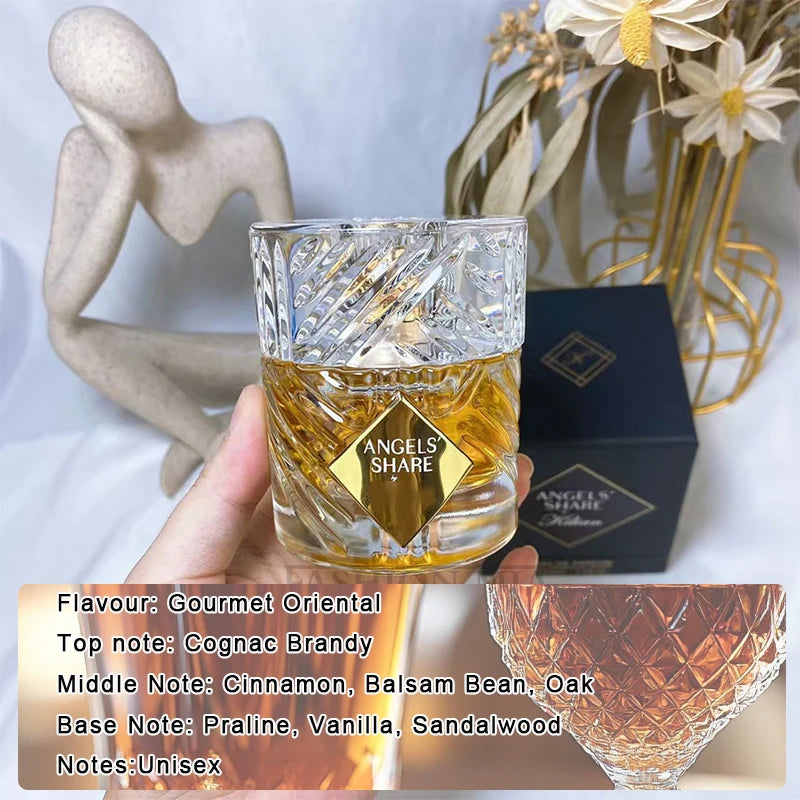 50ml Brand Men's Cologne Parfum Lasting Natural Floral Fruity Ice Rose Flam Wormwood Apple Brandy Pheromone Fragrance Women