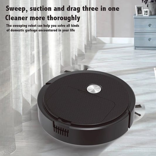 Intelligent Sweeping Robot with Long Battery Life Low Noise Design Compact House Cleaning Machine for Hard Floor and Pet Hair