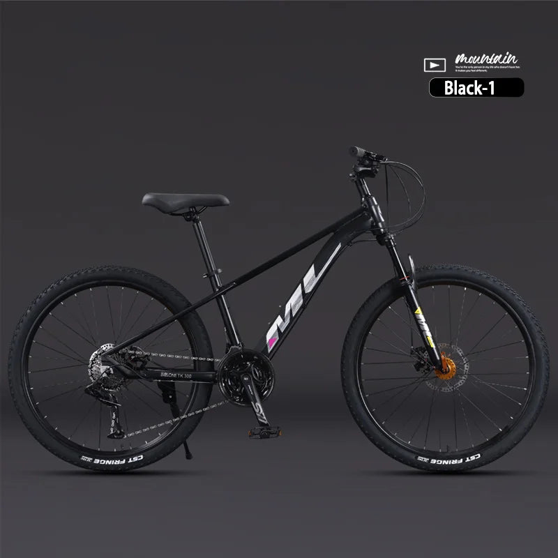 Aluminum Alloy Frame Mountain Bike for Teenage Male and Female, Variable Speed Bicycles, Lightweight, Dirt Jump, 24 ", 26"