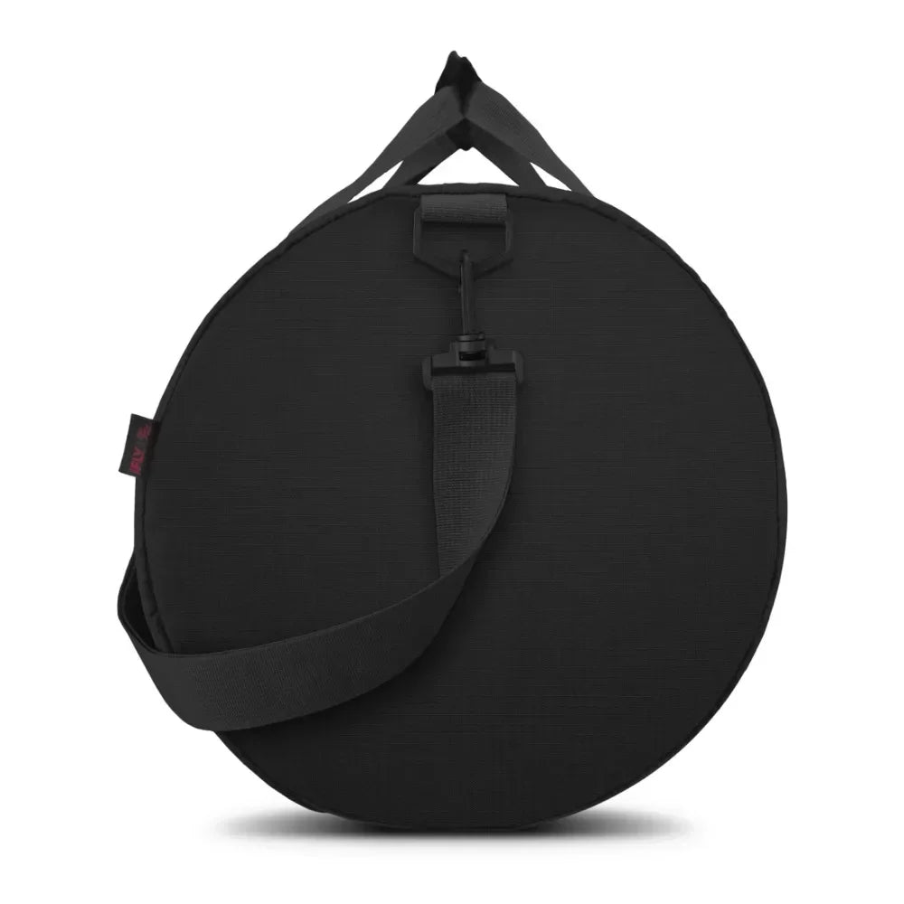 Travel Duffels with Adjustable Shoulder Strap and Luggage Trolley Sleeve, Black