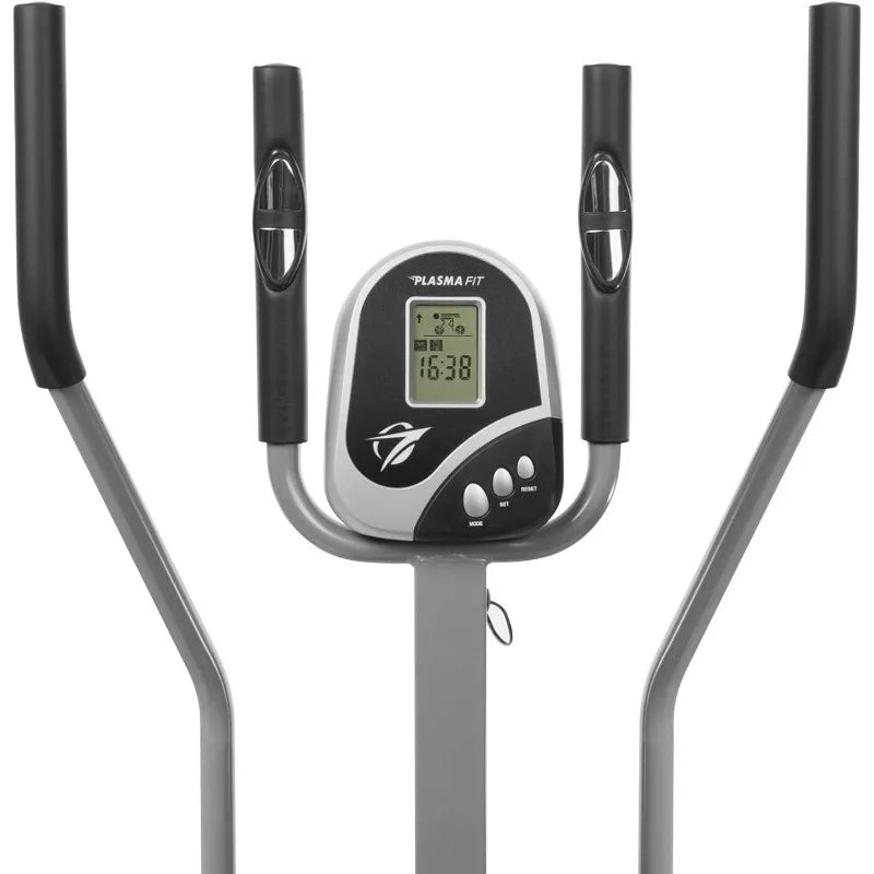 Plasma Fit Elliptical Machine Cross Trainer 2 in 1 Exercise Bike Cardio Fitness Home Gym Equipment
