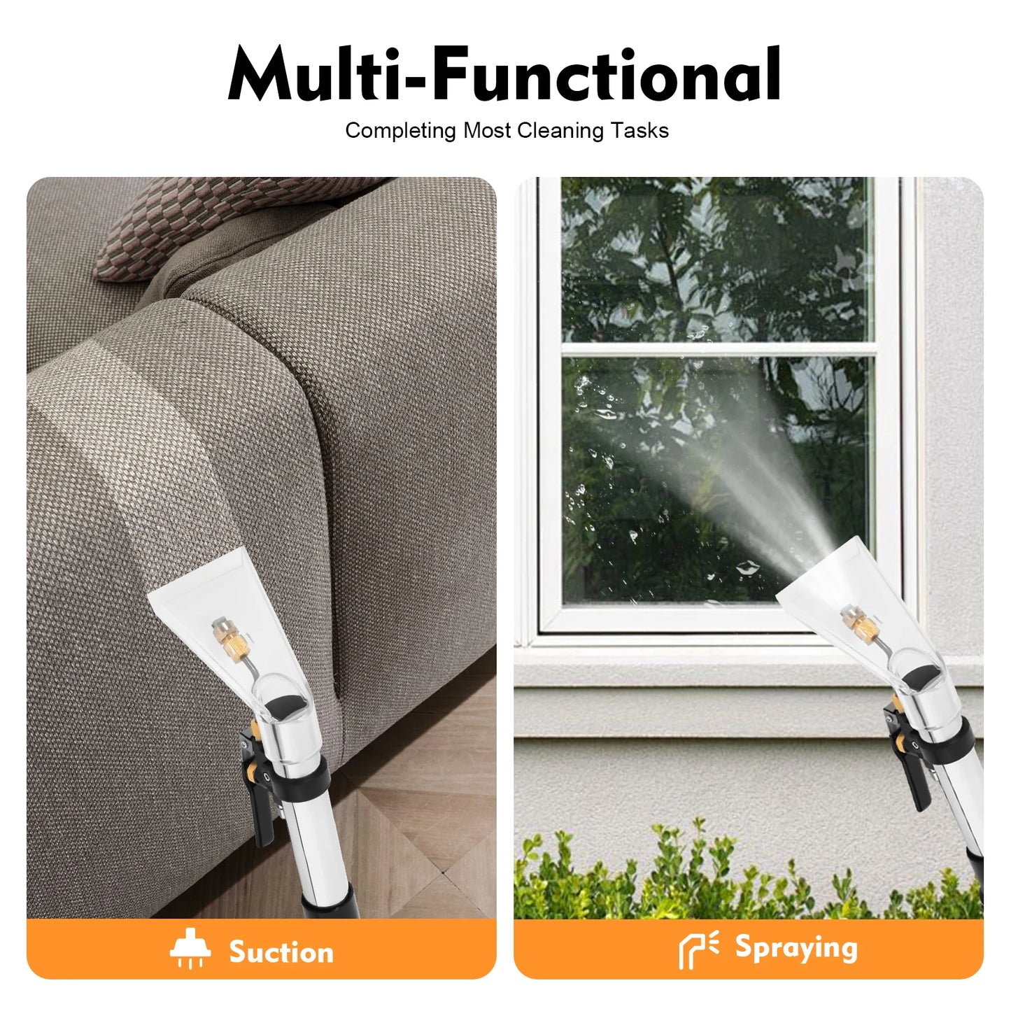 Carpet Cleaning Machine Carpet Washer Machine Professional Carpet Cleaner Wet Dry Vacuum Cleaner Mop 3 Heads, Water Sucker 110V