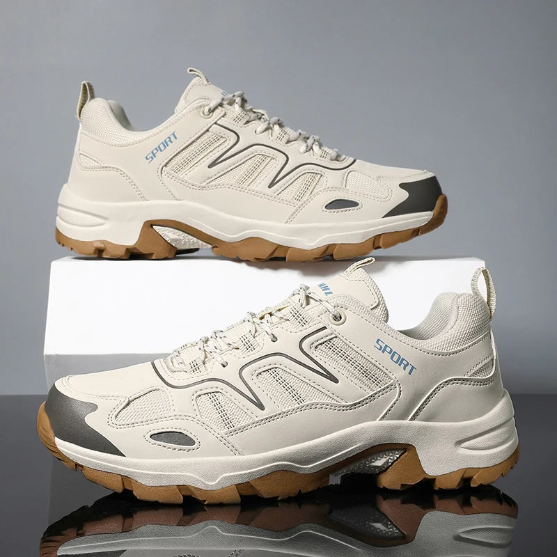 Men's Hiking Shoes Durable Outdoor Sport Men Trekking Wear-resistant Non-Slip Shoes Lace-Up Climbing Hunting Sneakers Casual New