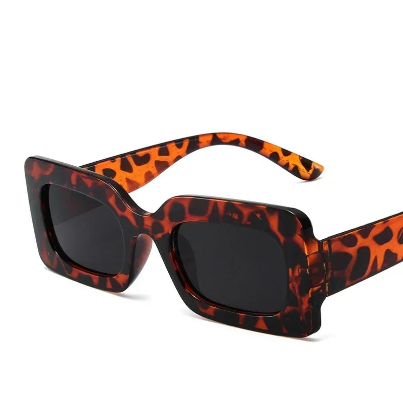 Women's Sunglasses 2025 Fashion Vintage Rectangle Frame Purple Pink Square Glasses Girls Sun Glasses Ladies Eyewear UV400