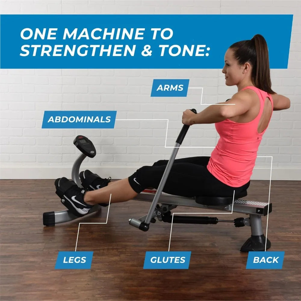 Excercise Exercise Machine Fitness   Home Gym Equipment Rowing Machine for Exercises Air Rower Large Body Building Sports