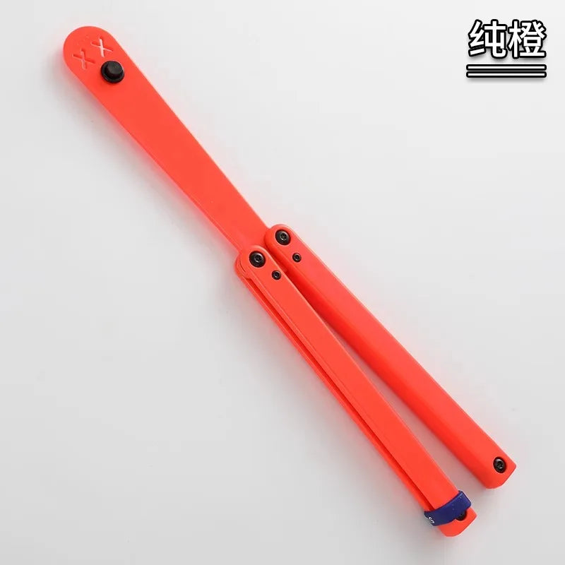 Hunting Accessories Trainer ABS Handle with Bushing Structure Butterfly Knife Training Butterfly Handshake Knife Prop